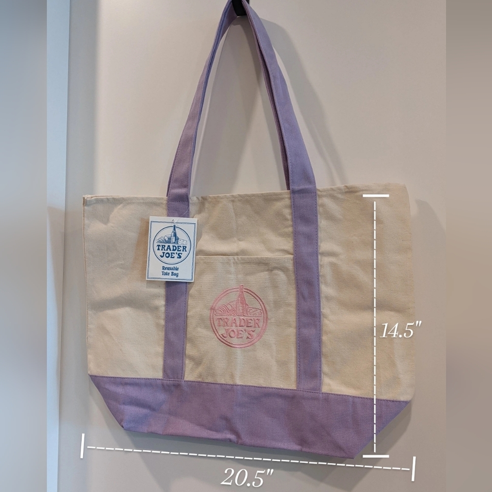 Trader Joe's Tote - Lavender Large 🌸💜